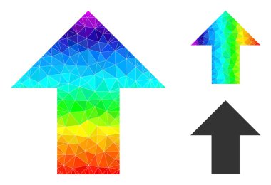 Oku Gökkuşağı Gradyanı ile Doldurulmuş Vektör Üçgeni