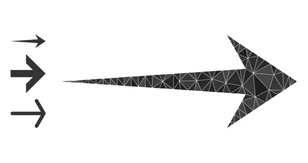 ボーナスアイコンを持つベクトル三角形のフィル矢印右アイコン — ストックベクタ