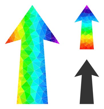 Oku Gökkuşağı Gradyanı ile Doldurulmuş Vektör Üçgeni
