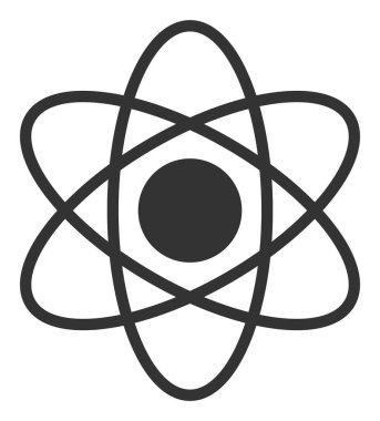 Atom - Raster Simgesi İllüstrasyonu