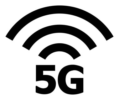 5G Radyo Kaynağı - Raster Simgesi İllüstrasyonu
