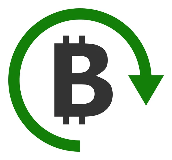Bitcoin Repay - Raster Icon Ilustração — Fotografia de Stock