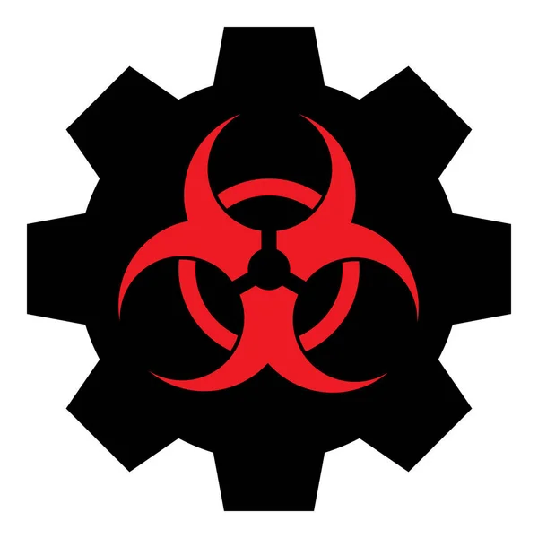 Bioveszélyes iparágak - Raszteres ikon illusztráció — Stock Fotó