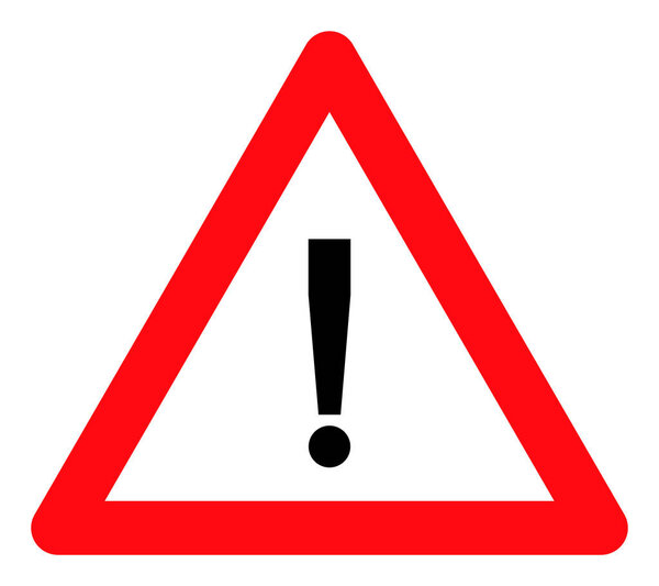 Danger Warning - Raster Icon Illustration