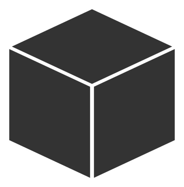 Cubo - Icono de trama Ilustración — Foto de Stock