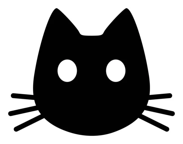 Cat Head - Raster Icon Illustration — Stock Photo, Image