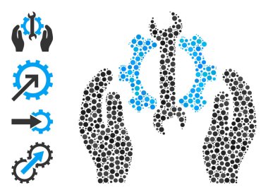 Benzer Simgelerle Çemberlerin Noktalı Onarım Servisi Kolajı