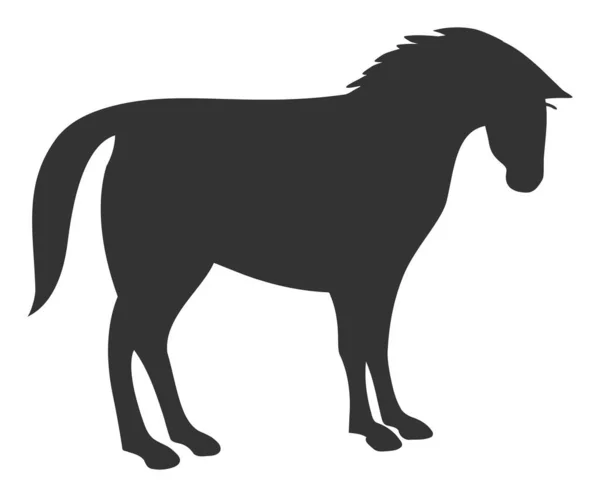 Paard - Raster Icon Illustratie — Stockfoto