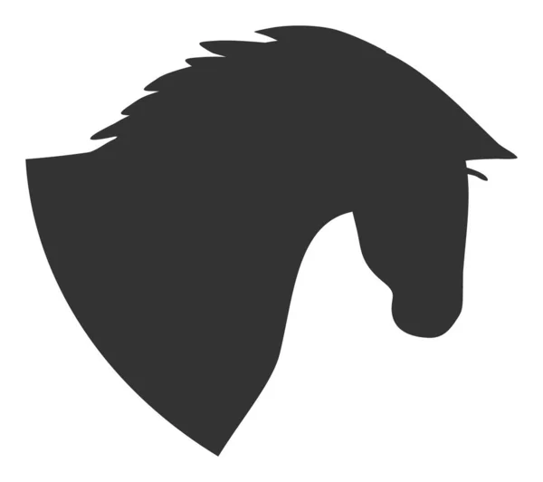 Cabeça de cavalo - Ilustração de ícone Raster — Fotografia de Stock
