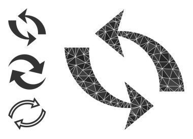 Vektör Üçgeni Tazeleme Simgesini Benzer Simgelerle Doldur