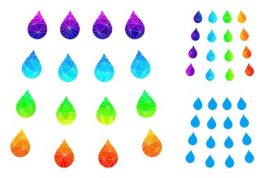 Vektör Lowpoly Spektrum Gradyanlı Simgeyi Bırakıyor