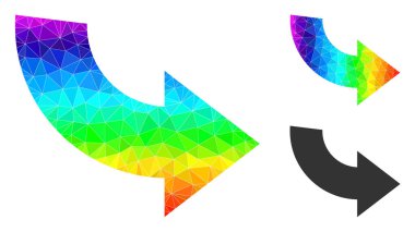 Ccw Simgesini Spektrum Gradyanı ile Doldurulmuş Vektör Üçgeni