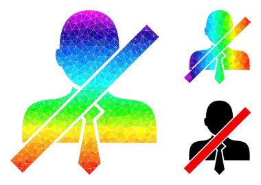 Spektrum Gradyanlı Vektör Çokgen Yanlış Tezgahtar Simgesi