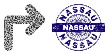 Tehlike Nassau Rozeti ve Geometrik Sağa Dönüş Mozaiği