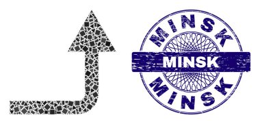 Dokulu Minsk Rozeti ve Geometrik Dönüş Mozaiği