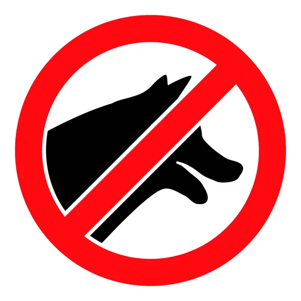 Stop Dogs - Raster Icon Illustration — Stock Photo, Image