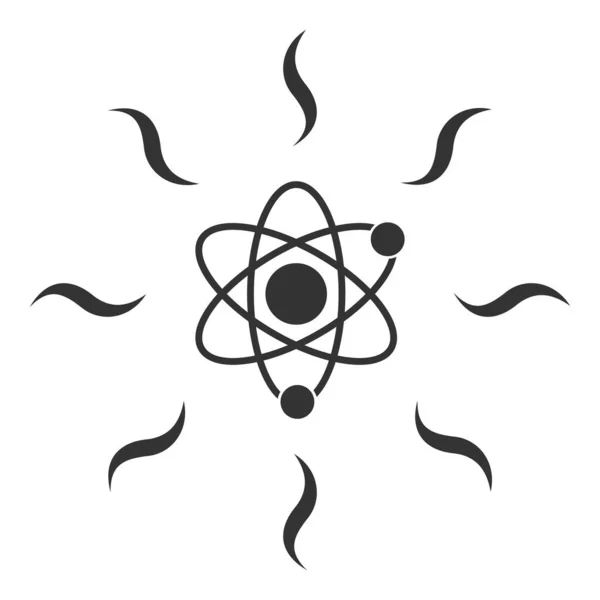 Radiación cuántica - Ilustración del icono de trama — Foto de Stock