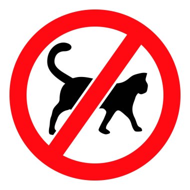 Kedi Yok - Raster Simgesi İllüstrasyonu