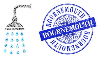 Çizilmiş Bournemouth Mührü ve Üçgen Duş Mozaiği
