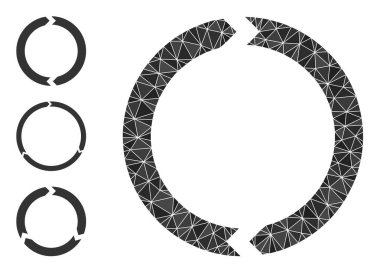 Vektör Çokgen Döndürme Simgesi ve Benzer Simgeler