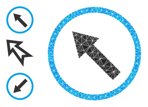 Çokgen Sol Yuvarlak Ok Simgesi ve Diğer Simgeler