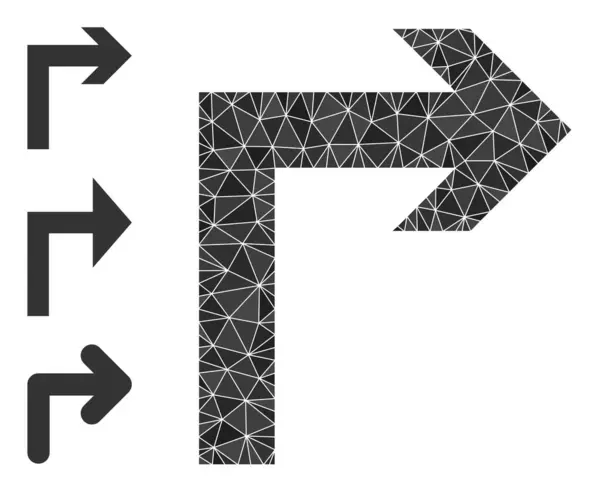 矢量三角形填充型向右转图标及类似图标 — 图库矢量图片