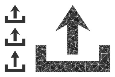 Gönderme Simgesi ve Diğer Simgeleri Doldurulmuş Vektör Üçgeni