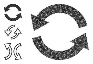 Bonus Simgeleriyle Çoklu Vektör Tazeleme Simgesi