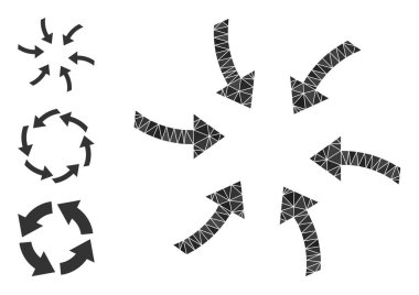 Çokgen Döndürme Okları Simgesi ve Bonus Simgeleri