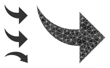 Benzer Simgelerle Vektör Lowpoly Yeniden Yapılandırma Simgesi