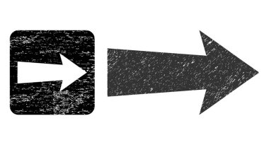 Çizilmiş Ok Sağ Delik Rozeti