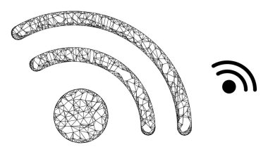 Ağ Ağı Kablosuz Erişim Noktası Simgesi