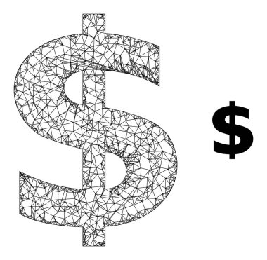 Ağ Ağı Doları Sembol Simgesi Simgesi