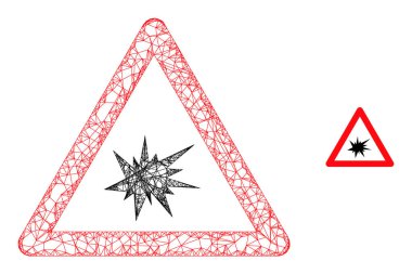 Yumurtadan Çıkan Ağ Patlaması Uyarı Simgesi