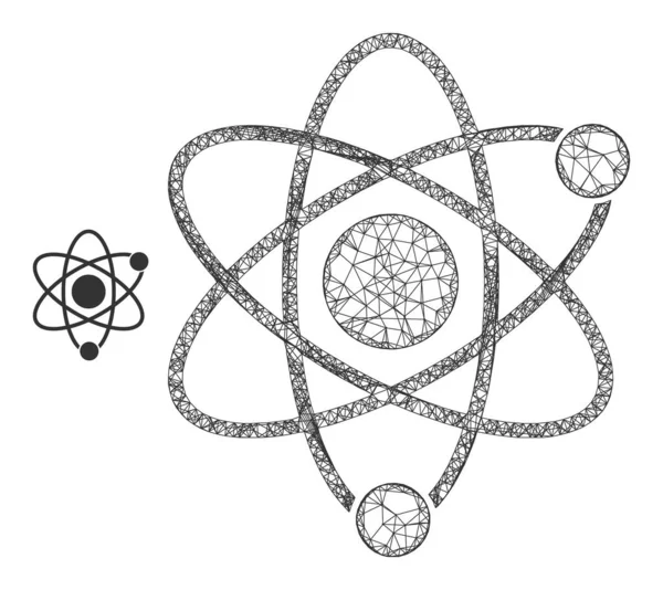 Atomová ikona sítě — Stockový vektor