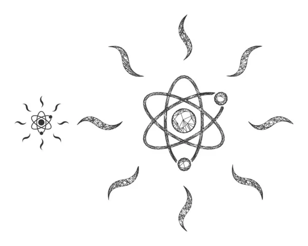 Іконка сітки квантового випромінювання — стоковий вектор