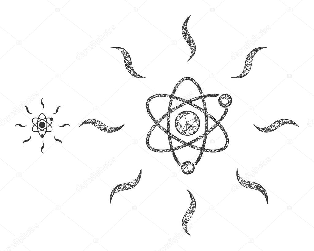 Net Mesh Quantum Radiation Icon