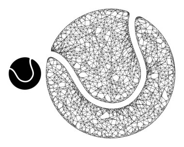 Yumurtadan Çıkan Ağ Tenis Topu Simgesi