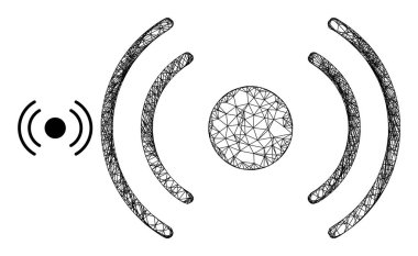 Yumurtadan Çıkan Ağ Radyo İnternet Simgesi