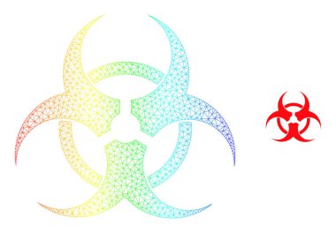 Gökkuşağı Ağı Gradyan Biyolojik Tehlike Simgesi