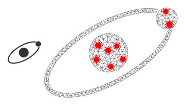 Patojen elementleriyle Çokgen Yörünge Piktogramı