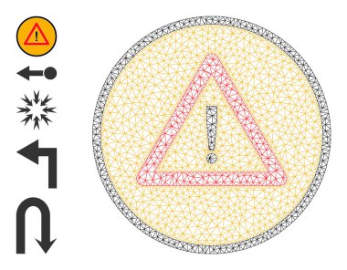 Ağ Kablosuz Ağ Uyarı Simgesi