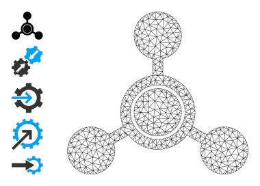 Ağ 2B Metan Molekül Simgesi