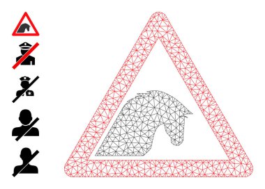 Ağ Kablosuz Atı Uyarı Simgesi