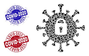 Kapsamlı Kauçuk İzli Parçalar Mozaiği 2020