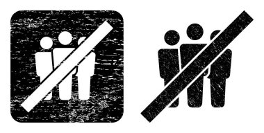 Grunge İnsanları Durdur Rozet Deliği