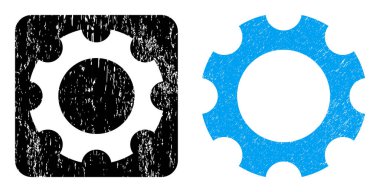 Desenli Vites Çıkarılmış Rozet