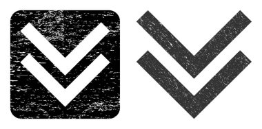 Grunge Aşağı Kaydırılmış Yazdırma