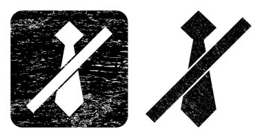 Grunge Erkeksiz Kravat Oymalı Rozet