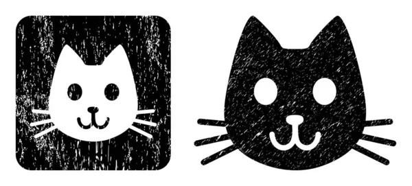 Angustia gatito había restado insignia — Archivo Imágenes Vectoriales
